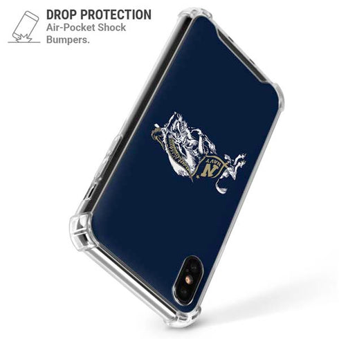 United States Naval Academy Bill The Goat iPhone XS Max Clear Case