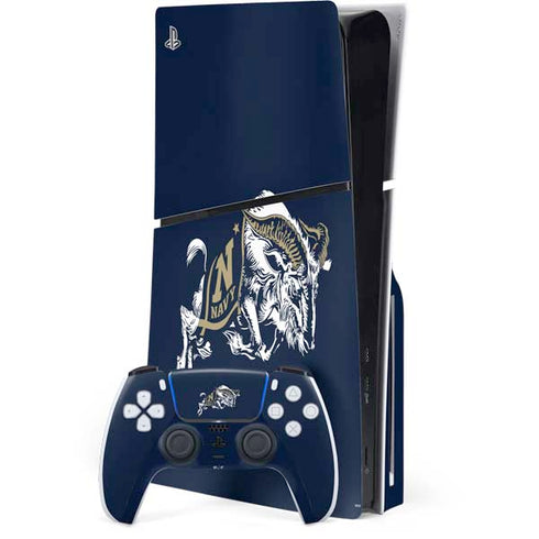 United States Naval Academy Bill The Goat PS5 Slim Disk Bundle Skin