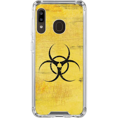 Biohazard Large Galaxy A30 Clear Case