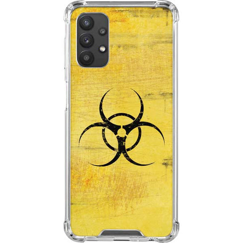 Biohazard Large Galaxy A32 5G Clear Case