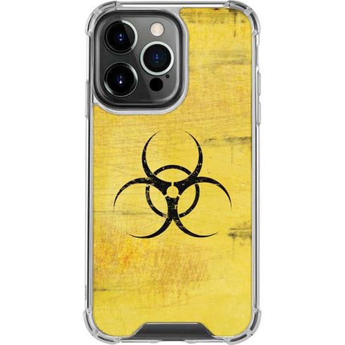 Biohazard Large iPhone 15 Pro Clear Case