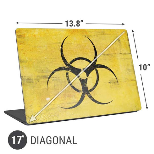 Biohazard Large Universal Laptop 17in (13.8 x 10in) Skin