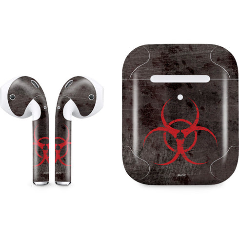 Biohazard Red Apple AirPods 2 Skin