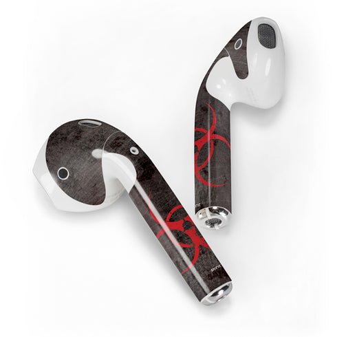 Biohazard Red Apple AirPods 2 Skin