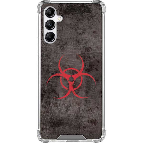 Biohazard Red Galaxy A14 5G Clear Case