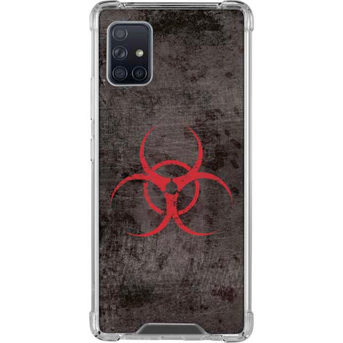 Biohazard Red Galaxy A51 5G Clear Case
