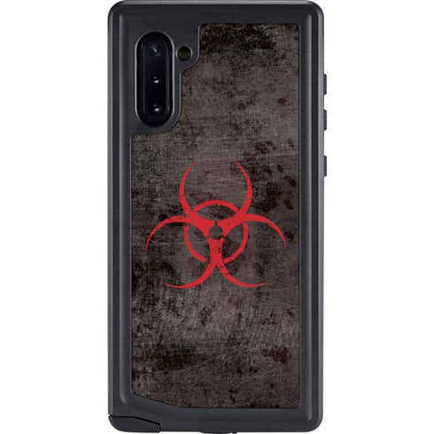 Biohazard Red Galaxy Note 10 Waterproof Case