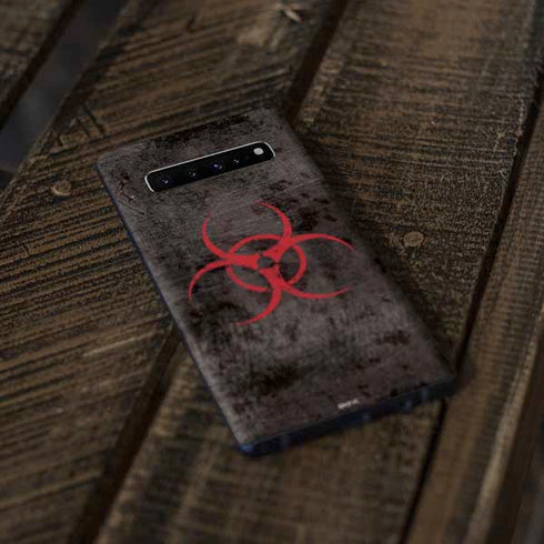 Biohazard Red Galaxy S10 Plus Skin