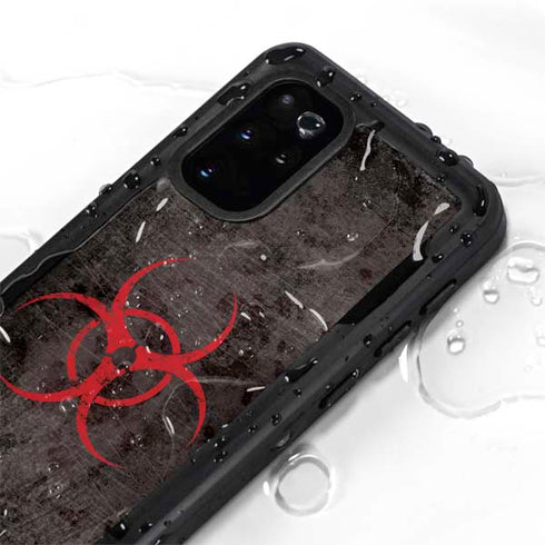 Biohazard Red Galaxy S20 Plus Waterproof Case