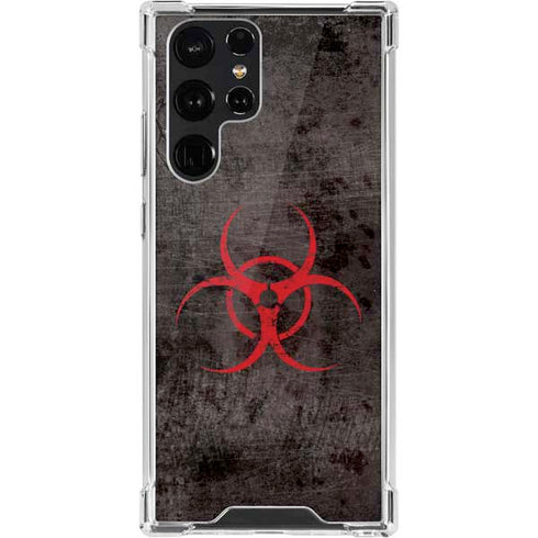 Biohazard Red Galaxy S22 Ultra Clear Case