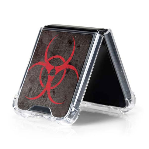 Biohazard Red Galaxy Z Flip5 5G Clear Case