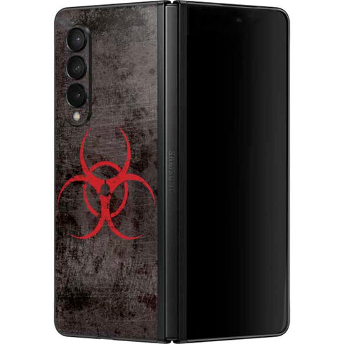 Biohazard Red Galaxy Z Fold3 5G Skin