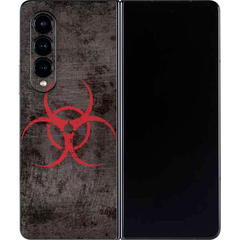 Biohazard Red Galaxy Z Fold4 5G Skin