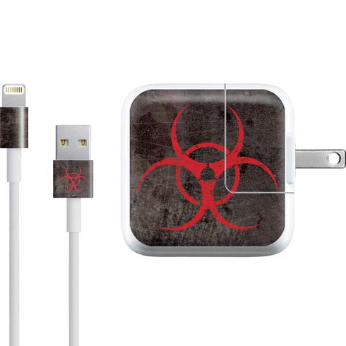 Biohazard Red iPad Charger (10W USB) Skin