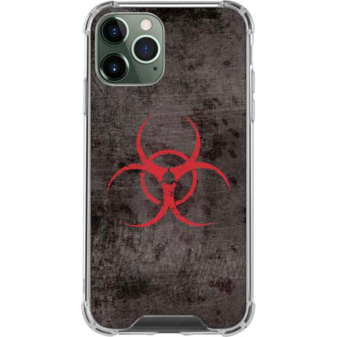Biohazard Red iPhone 11 Pro Max Clear Case