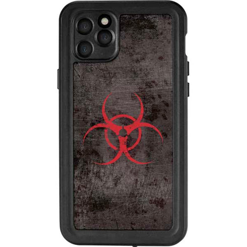 Biohazard Red iPhone 11 Pro Max Waterproof Case
