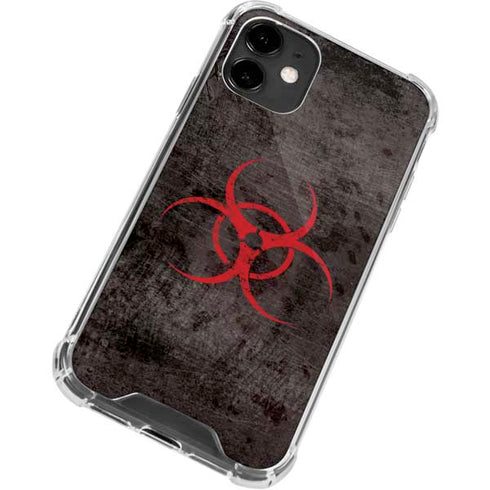 Biohazard Red iPhone 12 Clear Case