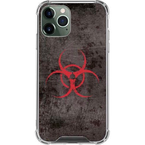 Biohazard Red iPhone 12 Pro Max Clear Case