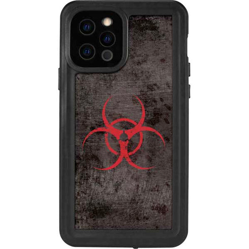 Biohazard Red iPhone 12 Pro Waterproof Case