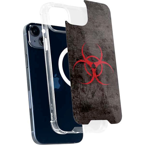 Biohazard Red iPhone 15 Plus MagSafe Case