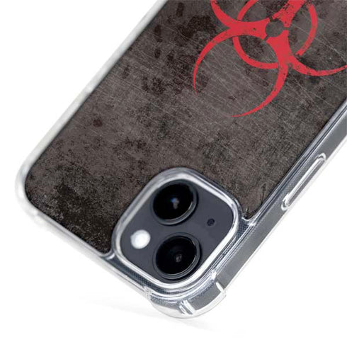 Biohazard Red iPhone 15 Plus MagSafe Case