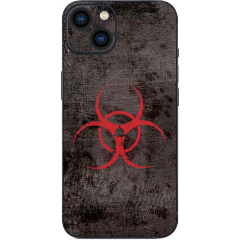 Biohazard Red iPhone 15 Plus Skin