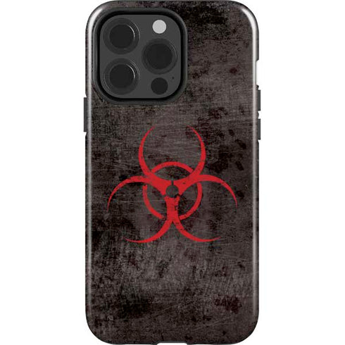 Biohazard Red iPhone 15 Pro Impact Case