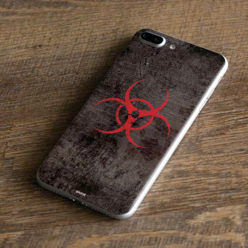 Biohazard Red iPhone 8 Plus Skin