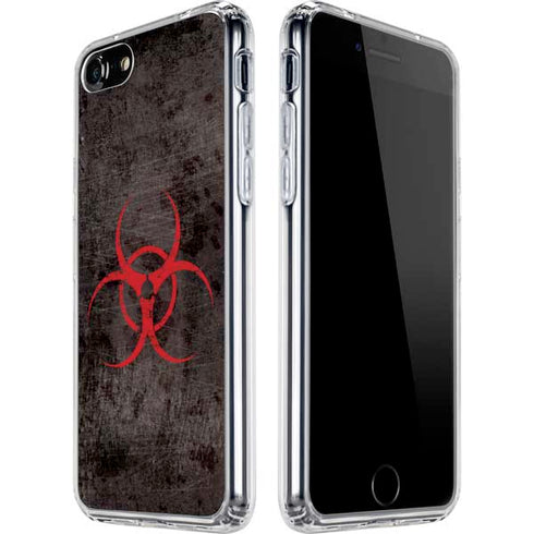 Biohazard Red iPhone SE (2nd & 3rd Gen) Clear Case