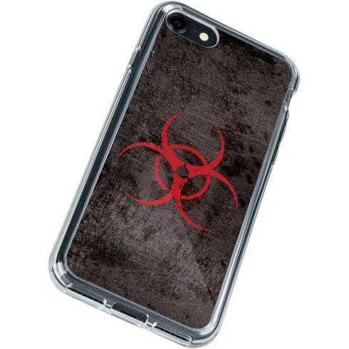 Biohazard Red iPhone SE (2nd & 3rd Gen) Clear Case