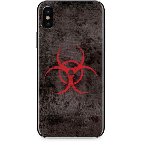 Biohazard Red iPhone X Skin