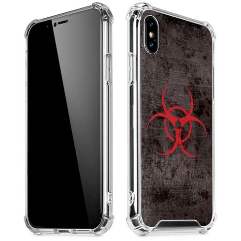 Biohazard Red iPhone XS Max Clear Case