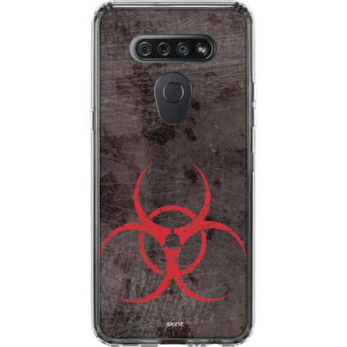 Biohazard Red LG K51/Q51 Clear Case