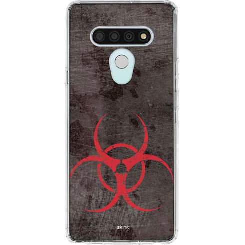 Biohazard Red LG Stylo 6 Clear Case