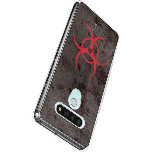 Biohazard Red LG Stylo 6 Clear Case