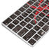 Biohazard Red Magic Keyboard Skin