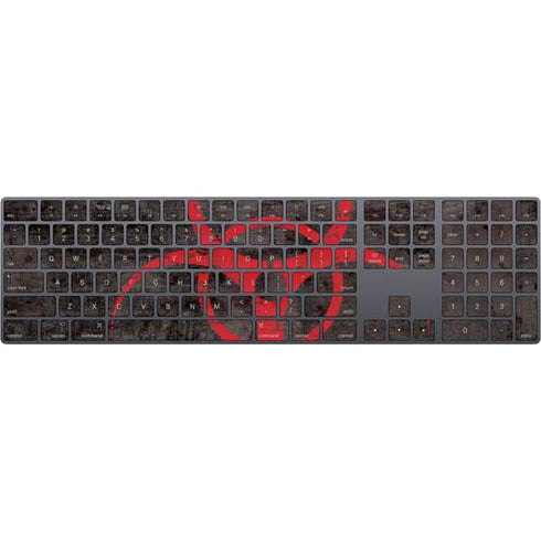 Biohazard Red Magic Keyboard with Numeric Keypad Skin