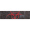 Biohazard Red Magic Keyboard with Numeric Keypad Skin