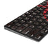 Biohazard Red Magic Keyboard with Numeric Keypad Skin