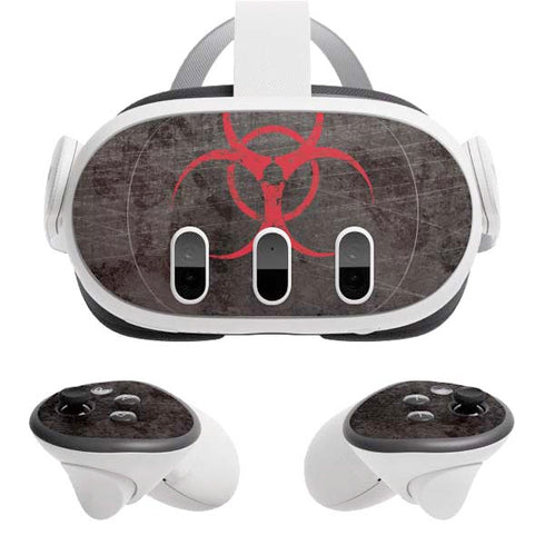 Biohazard Red Meta Quest 3 Skin