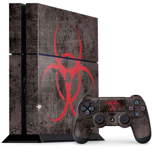 Biohazard Red PS4 Console and Controller Bundle Skin