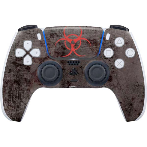 Biohazard Red PS5 Controller Skin