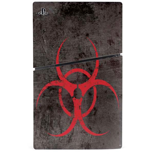 Biohazard Red PS5 Slim Digital Edition Console Skin