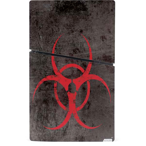 Biohazard Red PS5 Slim Digital Edition Console Skin