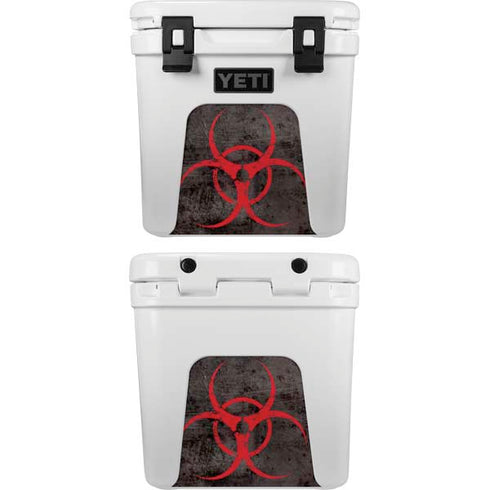 Biohazard Red YETI Roadie 24 Hard Cooler Skin