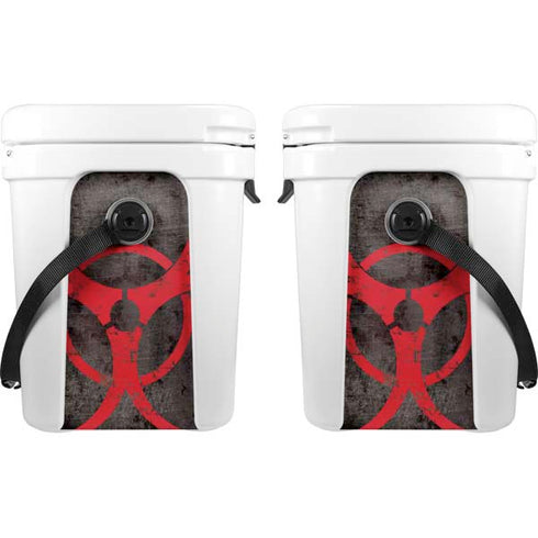 Biohazard Red YETI Roadie 24 Hard Cooler Skin