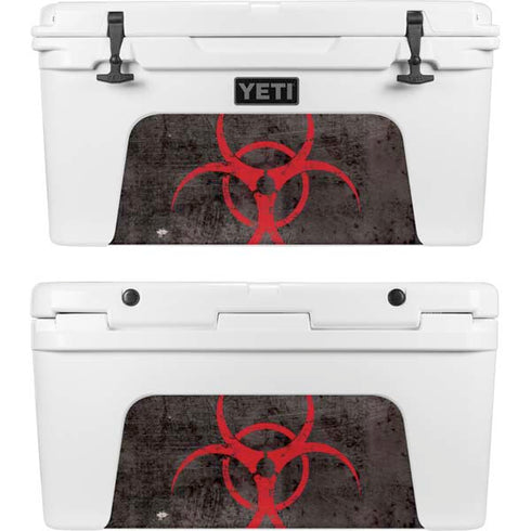 Biohazard Red YETI Tundra 75 Hard Cooler Skin