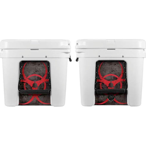Biohazard Red YETI Tundra 75 Hard Cooler Skin