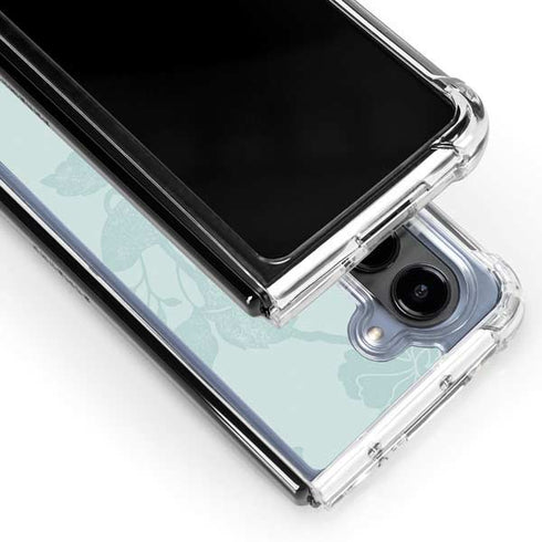 Bird Floral Galaxy Z Fold5 5G Clear Case
