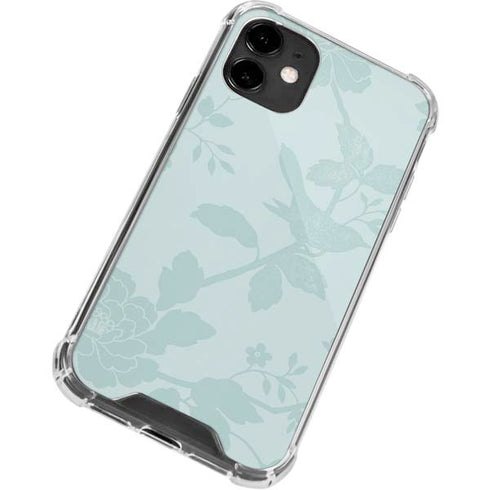 Bird Floral iPhone 12 Clear Case